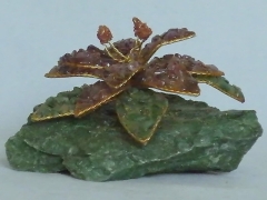 Hibiskus (± 7 cm) mit Amethyst